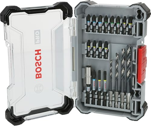 Bosch 20x PRO Impact Schrauberbits & Metallbohrer Set, 20-tlg. | für Stahl, Gusseisen, 200 x 107 mm, Professional Zubehör Schraubendreher, Bohrmaschine/Schrauber