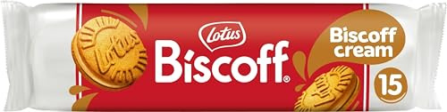 Lotus Biscoff | Galletas Rellenas con Relleno de Crema Biscoff | 15 Galletas Rellenas por Paquete | Ingredientes de Origen Natural | Vegano | Sin Colorantes ni Aromas Añadidos | 150g