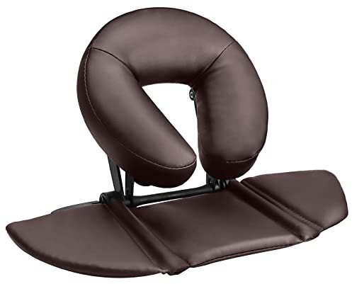 EBANKU Cojín para Mesa Masajes, Reposacabezas Ajustable para Mesa Masajes, Plataforma para Silla Masajes, Cama SPA (Brown)