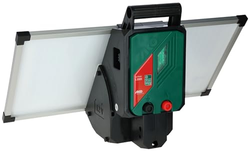 AKO Sun Power S 3000, Weidezaungerät Premium, 12 V Solargerät, Input 4.20 J, max. Spannung 11.000 V, für Zäune bis 30 km, 5 Jahre Garantie, Made in Germany