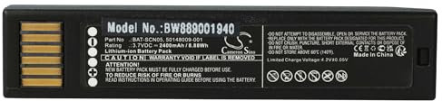 vhbw Akku kompatibel mit Honeywell Granit XP 1990Isr Barcodescanner POS (2400 mAh, 3,7 V, Li-Ion)