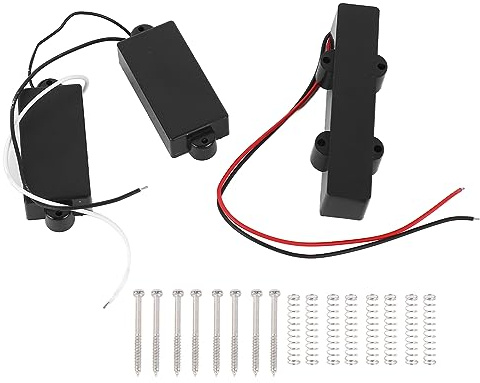 Micros de Basse électrique Noirs à 4 Cordes, Micros de Basse électrique Fermés avec une Excellente Qualité Sonore pour Guitare électrique