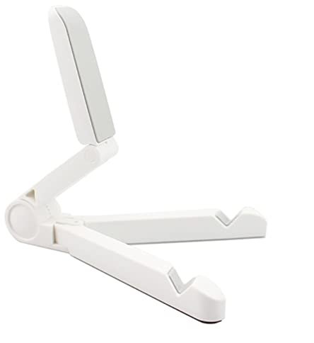 CD Halter Schallplattenaufbewahrung, Tisch-Album-Schallplatten-Display-Halter, modernes, verstellbares Schallplattenregal, stabiler Multifunktionshalter for das Heimbüro DVD Halter ( Color : White )