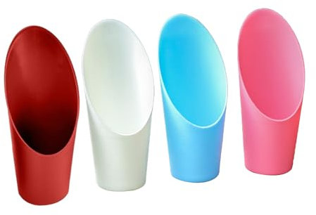 Lezevn 4Pcs Fleshy Plant Soil Shovel Plastic Spade Bucket Scoop Soil Planting Potting Cup Home Gardening Supplies for Plant