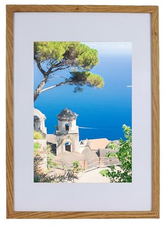 BD ART Cadre pour affiche, 30 x 40 cm, avec passe-partout 21 x 30 cm, chêne - Grand cadre photo moderne à accrocher au mur