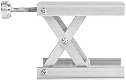 Mllepjdh Scientific Labor Labor Schere Aluminiumlegierung Labor Hebebühne Ständer Rack Laser Halter 8,9 x 8,4 cm Labor Hebebühne