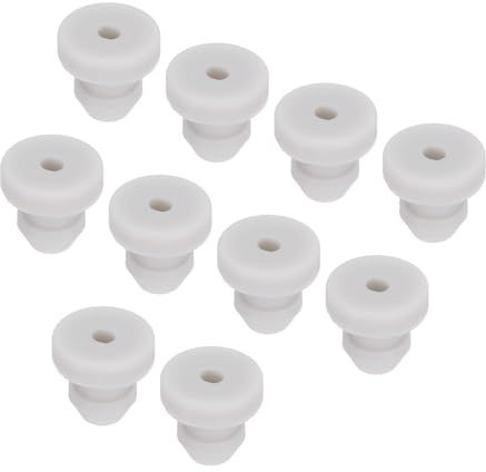 sourcing map 30Pcs Snap Rubber Grommet Plug Mount Dia 4.5mm ID 2mm Seal Anti-Scratch for Electrical Box Cable Pipe Grey