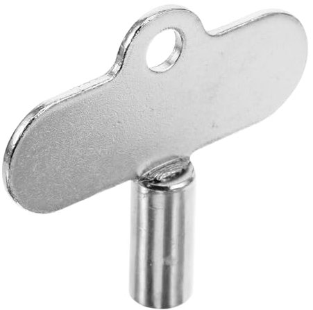 Veemoon Radiator Bleed Key Silver Zinc Alloy Compact Multifunctional Tool