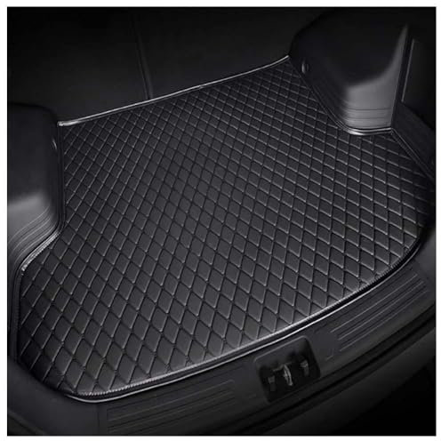 KJUHYHBhHHg Auto Leder Kofferraummatten für Opel Insignia 2008-2017, Kofferraumwanne Teppich Schutzmatten All Weather Kofferraumschutz Innenzubehör,A/Black
