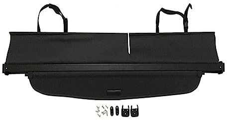 Rynplex Kofferraumabdeckung, for Kia, for Carens 2007–2012, Sicherheitsschild, hinterer Gepäckvorhang, einziehbare Trennwand, Privatsphäre, Autozubehör Laderaumabdeckung hinten(Black)