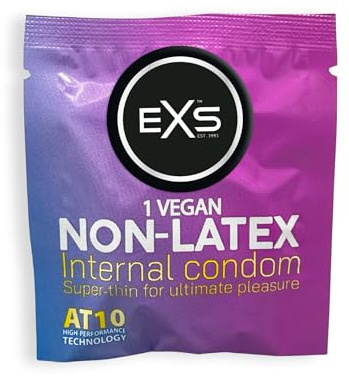 EXS | Internal Condoms for Her | Female Condoms | Maximise Your Safety & Pleasure | Soft Leg Loops | 25 Pack