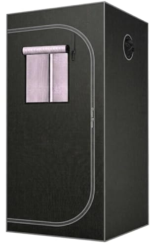 Indoor Grow Tent, Silver Mylar Hydroponics Grow Box (80 x 80 x 160 cm)
