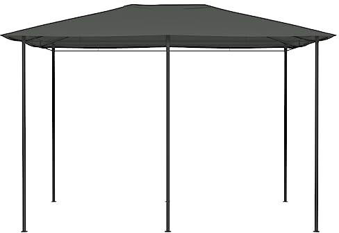 Garagenzelt Shelter Carport Weidezelt - Pavillon 3x4x2,6 m Anthrazit 160 g/m² für Garten Festival Terrasse Party