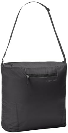 Eagle Creek Packbare Tragetasche – leichte, kompakte, wasserabweisende Reisetasche – aus recycelten Materialien – praktisches, faltbares Design für einfache Lagerung und täglichen Gebrauch, Schwarz