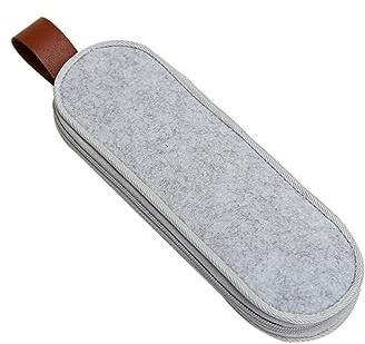 Cabilock Tragbare Bestecktasche aus Filzstoff 10 Zoll Geschirr Aufbewahrungstasche für Outdoor Camping Picknick Gabeln Messer Strohhalme
