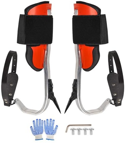 Gaffing Gaffing Gaffs Klettern - Tragbare Kletterausrüstung | Baumkletterausrüstung | Baumharnkletter-Set | Baumkletterspitzen | Robuste Palmenausrüstung