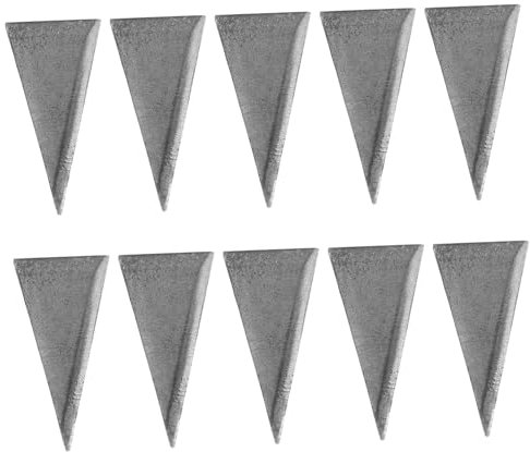 QUMIIRITY Carbon Steel Hammer Wedges 20pcs Triangle Metal Fixing Wedges for Axe and Sledge Handle Repair Installation Tools for Home and Outdoor Use