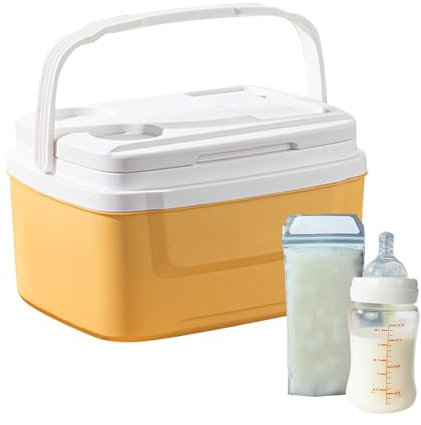 Camping-Kühler, 8 l, Eistruhe für den Außenbereich, auslaufsicher, Auto-Kühlschrank mit Griff, tragbar, kompakt, ideal für die Aufbewahrung von Getränken und Lebensmitteln, 32 x 27 x 19 cm