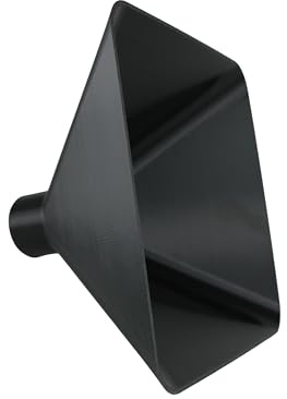 DRUCKKRAFT Absaugtrichter 220mm x 220mm – DN50 Anschluss | Werkstatt | Absauganlage | Absaugung | Absaugdüse | langlebig und robust | PETG, eckig, schwarz, bis max. 70°C