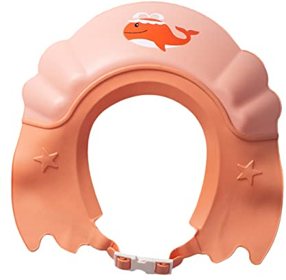Milisten Kinderhaarwaschschutz Badekappe mit Verstellbarem Design aus Kunststoff Babyhaar Waschschutz Beim Waschen Bequem zu Tragen