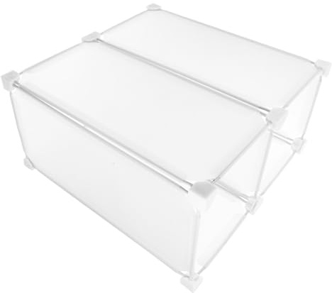 BESTYASH Organisateur pour Congélateur Séparateur Étagère Bacs De Rangement pour Congélateur Étagère De Rangement pour Réfrigérateur Conteneurs De Stockage Empilables