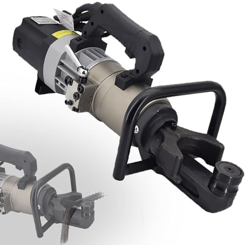 BOOZXCV Plieuse de Barres en Acier hydraulique électrique Portable, 10 Secondes de Flexion, avec poignée de décompression, Machine à Plier et Redresser, NRB-36E (36E)
