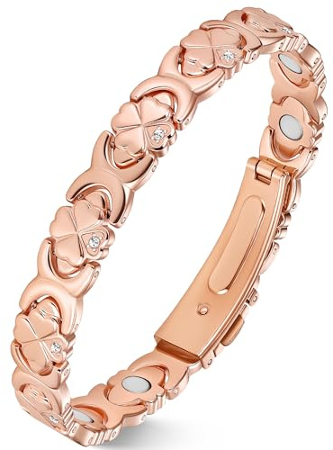 Jecanori Copper Bracelet for Women, Adjustable Magnetic Bracelets for Women