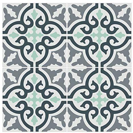 Wandkings Fliesenaufkleber 4er Set - Wähle ein Muster & Größe - Pia - 30 x 30 cm