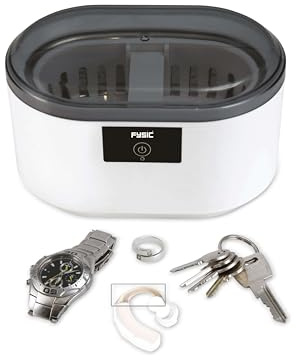 Fysic FC-22 Ultraschallreinigungsgerät für Brillen, Schmuck. Hörgeräte und Zahnersatz - 500ml - weiß
