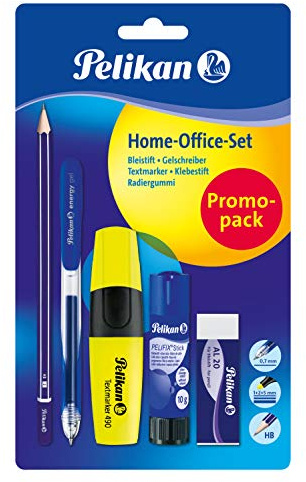 Pelikan 817769 Home-Office-Set, farbig sortiert (keine Farbauswahl möglich!), 1 Set