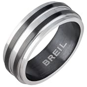 Breil Collezione JOINT, Anello Uomo in Acciaio Colorato, Gioiello idee regalo uomo