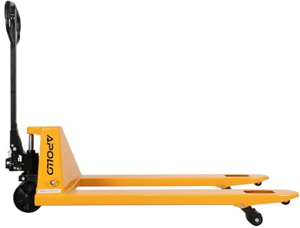Apollo Hand Pallet Jack Truck Duty Industrial Pallet Truck 5500lbs Capacity, 27'' W x 48'' L Forks for Material Handling, Manual Pallet Truck for Warehouse, Manufacturing and Retail
