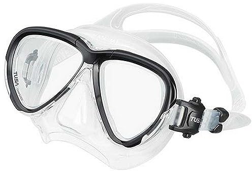 Tusa Intega tauch-Maske schnorchel taucherbrille Profi (Black)