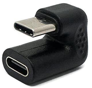 System-S Adattatore USB 3.1 U Turn tipo C maschio a femmina 360° cavo ad angolo di 360° in nero