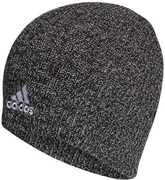 adidas Unisex Mélange Beanie, Black / Grey Two, L