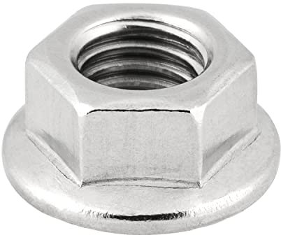 meinschraubenversand.de - Flanschmuttern M4 1000 Stück DIN 6923 (ohne Sperrverzahnung - Glatt) M3 - M16 - Sechskantmutter mit Flansch - A2 V2A rostfreier Edelstahl