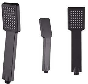 Nero Piazza Unico Semplice Ad Alta Pressione Soffione Doccia Pioggia Universale Tenuto In Mano Tenuto In