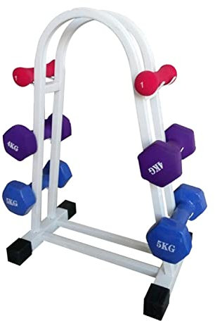 belund Hantelständer, Hantelständer, Hantelscheiben, Kettlebells, Hantelständer, Hantelhalter, Aufbewahrung for Das Fitnessstudio Zu Hause, for 6 Hanteln, Nur Ständer