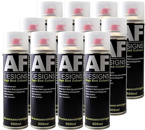Alex Flittner Designs Bremsenreiniger 12x Ventil Teilereiniger 500ml Montagereiniger 360° Ventil Entfetter