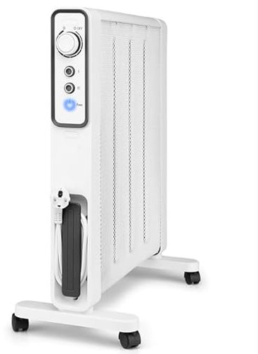 Suinga Radiador de Mica 2000W | Estufa de Mica | Radiador Electrico con 2 Potencias de Calor | Seguridad Antivuelco