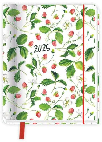 Trötsch Taschenkalender A6 Wire-O Motiv Früchte 2025 mit Postkarten: Terminkalender