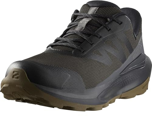 Salomon Elixir Tour wasserdichte Herren Wanderschuhe, Optimaler Komfort, Angenehmes Laufgefühl, Wetterfest, Black, 42