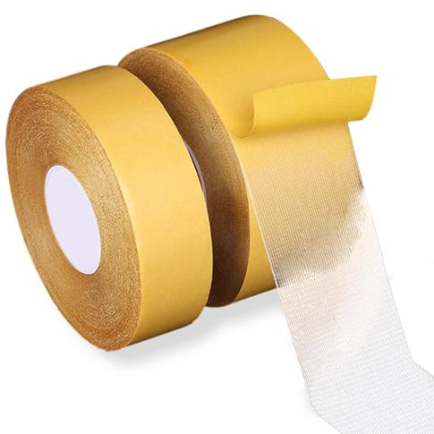 2 Rolls of Double-sided Carpet Tape, Heavy-duty Double-sided Tape, Multifunctional Double-sided Tape, Universal High Viscosity Strong Wall Adhesive, Super Adhesive Transparent Tape (Different Sizes)