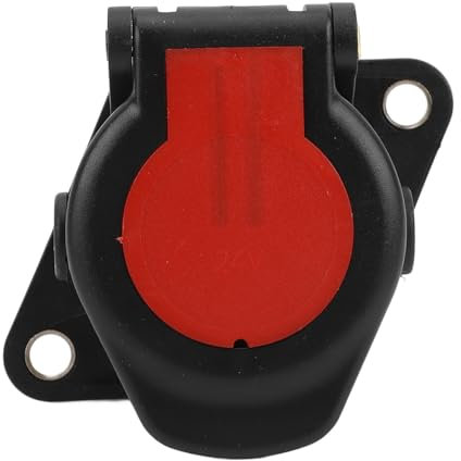 Adaptateur de Prise de Remorque, Prise de Remorque 15 Broches 24V, Plug and Play, Prise UE, Connexion Sécurisée, Boîtier ABS pour Caravane