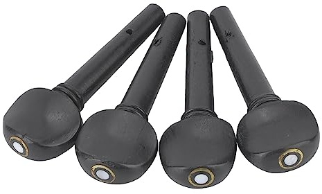 4 Piroli per Violino in Ebano, Violino 1, 8 Piroli per Violino Corde Albero in Legno Massello Piroli per Violino per 1/8 1/2 1/4 Accessorio per Violino (Piroli da violino 1/4,