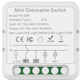 FWFDTQBSP Interruttore Domestico Interruttore Domestico Intelligente 10A 100~240V 50/60Hz luminosità Regolabile