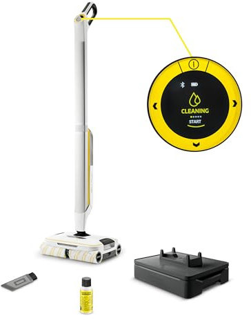 Kärcher lavapavimenti FC 8 Smart Signature Line, a batteria con 4 rulli rotanti, con app, durata della batteria: circa 60 minuti, copertura dell'area per ogni carica della batteria: circa 230 m²