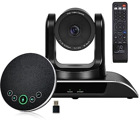 Webcam PC, Videocamera for videoconferenza USB con zoom ottico 3X Webcam HD 1080P Telecamera di trasmissione grandangolare for riunioni in streaming live ,per streaming live, videochiamate, conferenze
