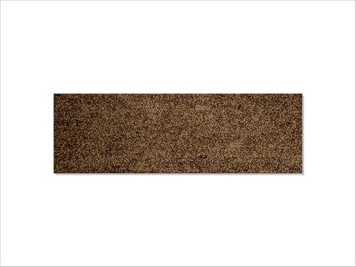Keilbach Designprodukte – Fußmatte terrazza – 87 x 28 cm – 7 Farben – hochwertiger Schuhabstreifer – rutschfest, waschbar, dicht gewoben, Gute Schmutz- und Feuchtigkeitsaufnahme (Brown)