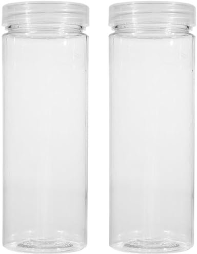Kalastussaari Paint Brush Case, 2Pcs Long Plastic Watercolor Brush Storage Tube with Lid, Portable & Lightweight Paint Brush Holder for Makeup Artist Travel